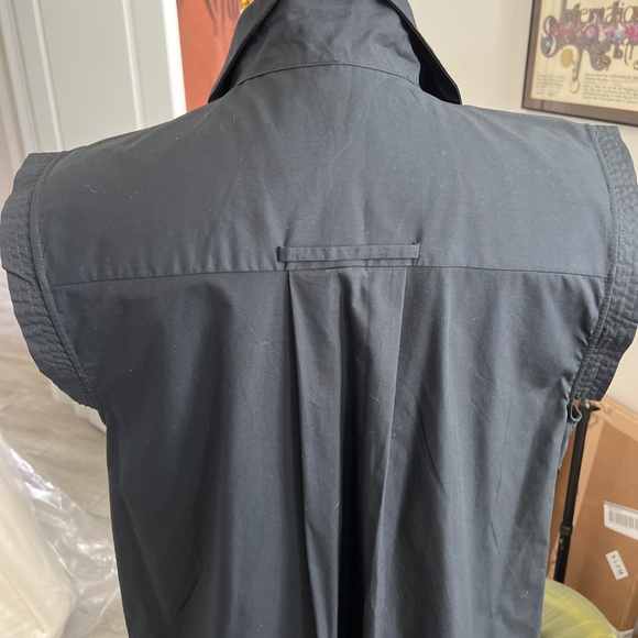 Banana Republic Black deep V-neck Dress - six XL - Picture 4 of 5